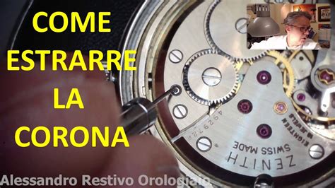 come montare una corona a rolex|Tutorial: come estrarre la corona degli orologi. Usiamo un Pagani .